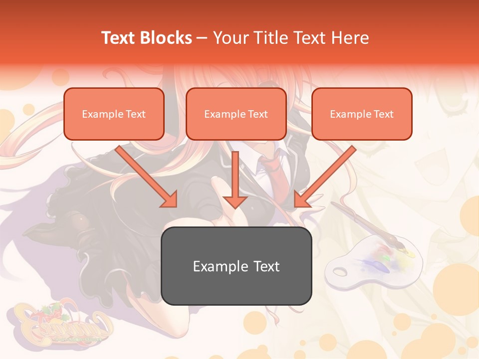 A Woman In A Black Suit Holding A Paintbrush PowerPoint Template