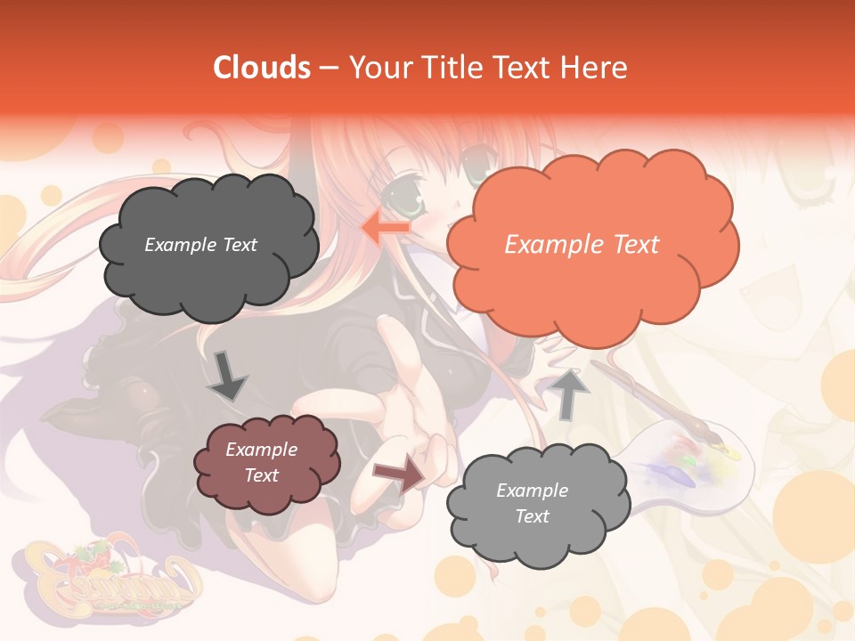 A Woman In A Black Suit Holding A Paintbrush PowerPoint Template