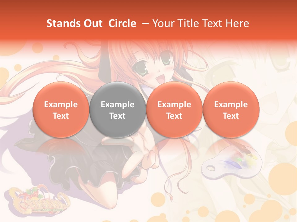 A Woman In A Black Suit Holding A Paintbrush PowerPoint Template