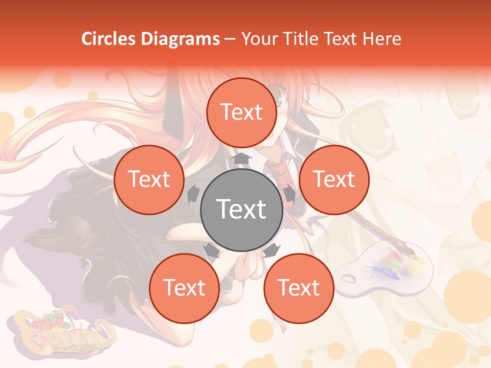 A Woman In A Black Suit Holding A Paintbrush PowerPoint Template