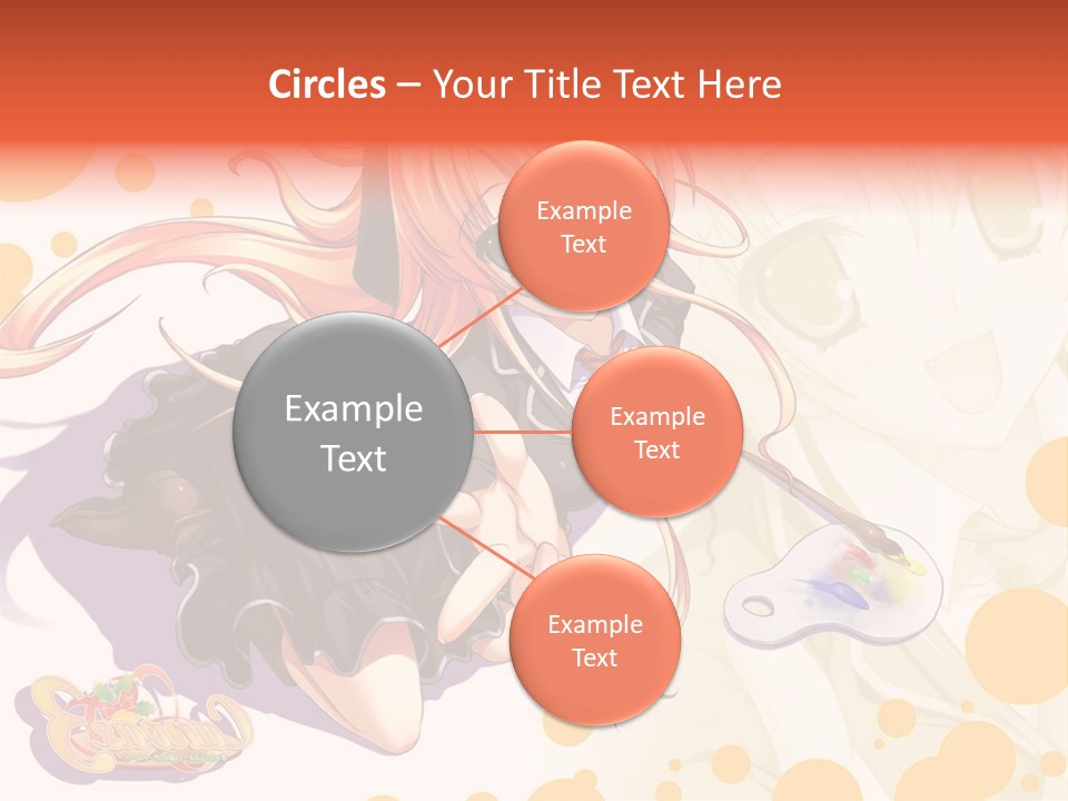 A Woman In A Black Suit Holding A Paintbrush PowerPoint Template