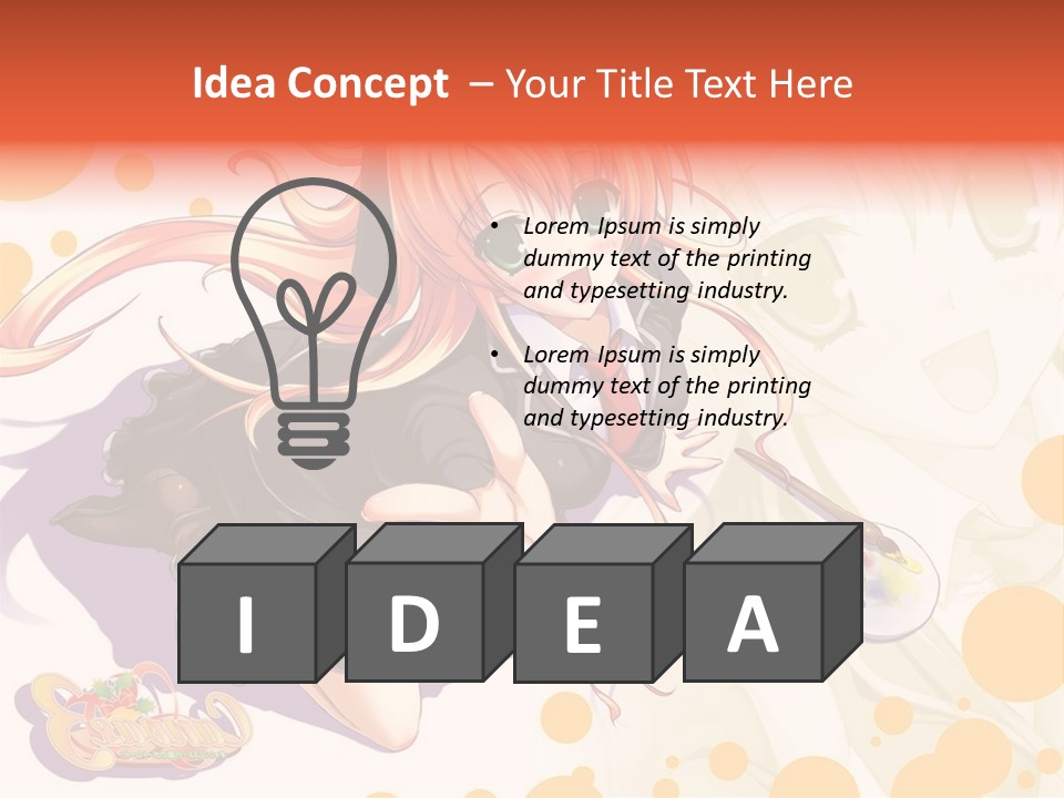 A Woman In A Black Suit Holding A Paintbrush PowerPoint Template