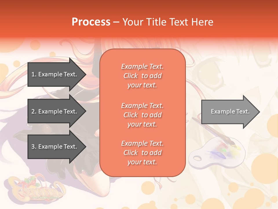 A Woman In A Black Suit Holding A Paintbrush PowerPoint Template