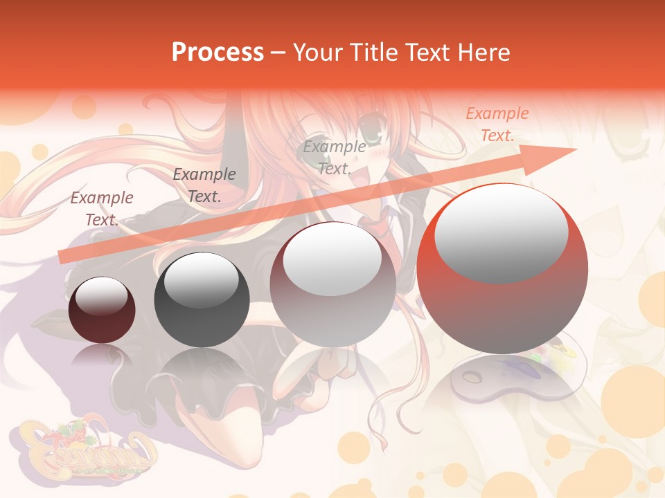 A Woman In A Black Suit Holding A Paintbrush PowerPoint Template