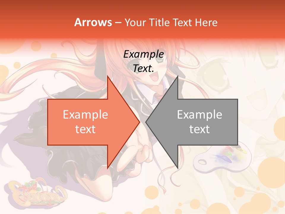 A Woman In A Black Suit Holding A Paintbrush PowerPoint Template