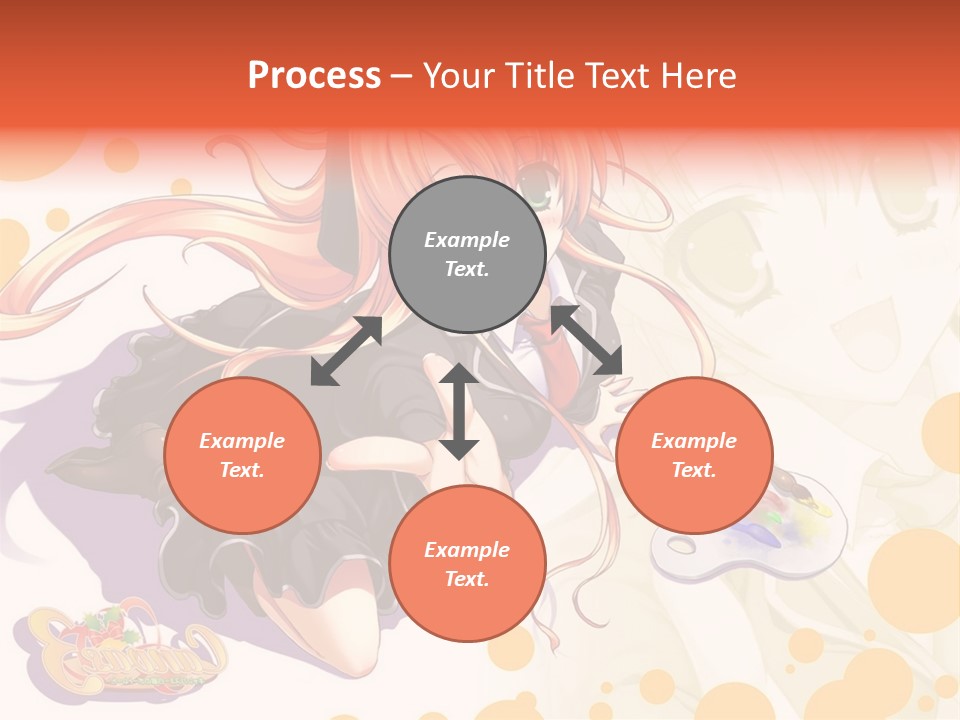 A Woman In A Black Suit Holding A Paintbrush PowerPoint Template