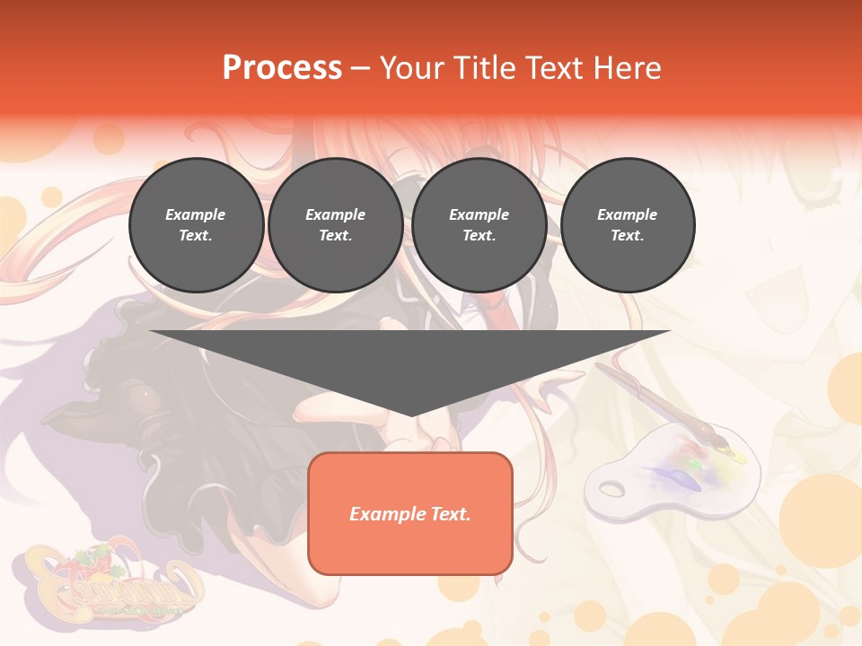 A Woman In A Black Suit Holding A Paintbrush PowerPoint Template