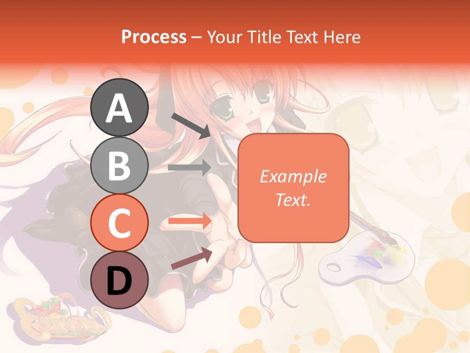 A Woman In A Black Suit Holding A Paintbrush PowerPoint Template