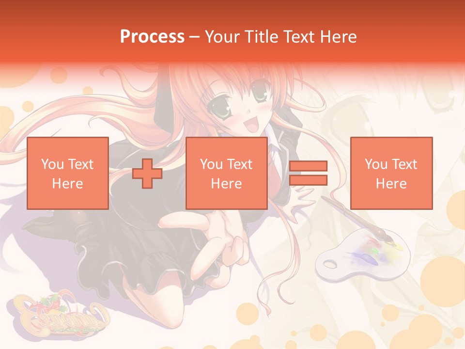 A Woman In A Black Suit Holding A Paintbrush PowerPoint Template