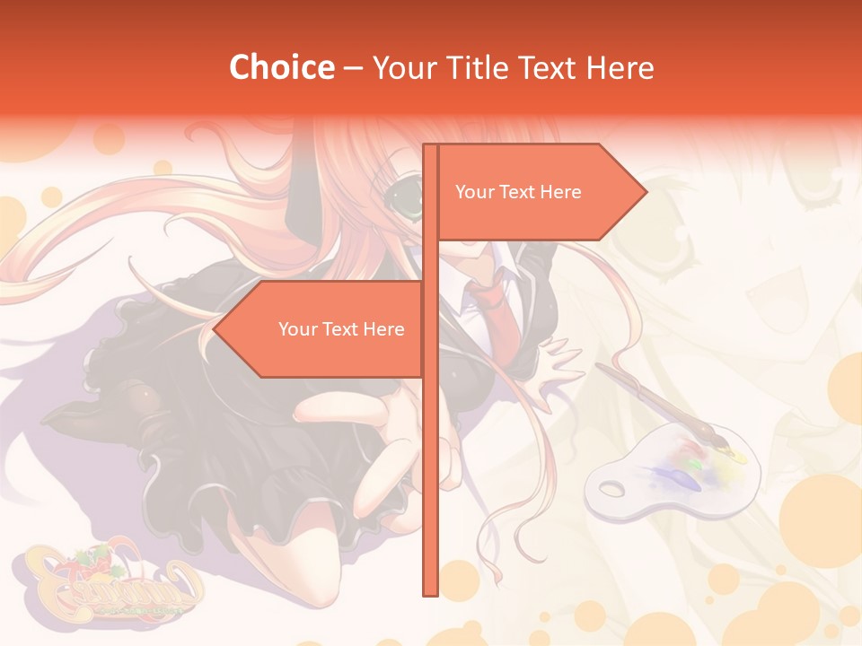 A Woman In A Black Suit Holding A Paintbrush PowerPoint Template