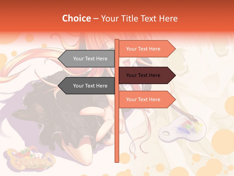 A Woman In A Black Suit Holding A Paintbrush PowerPoint Template