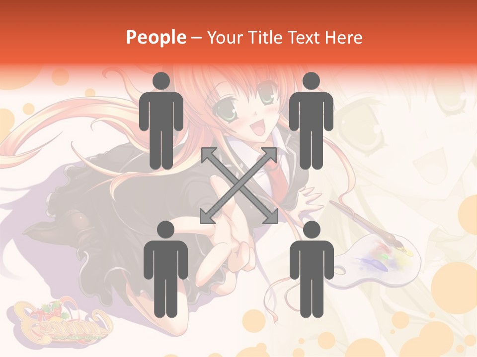 A Woman In A Black Suit Holding A Paintbrush PowerPoint Template