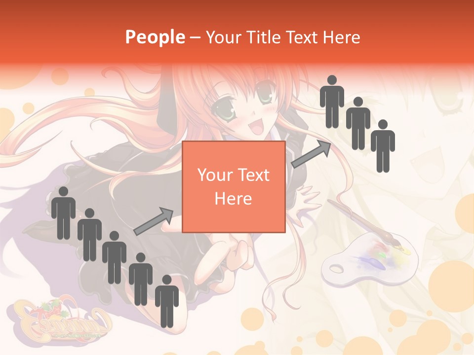 A Woman In A Black Suit Holding A Paintbrush PowerPoint Template