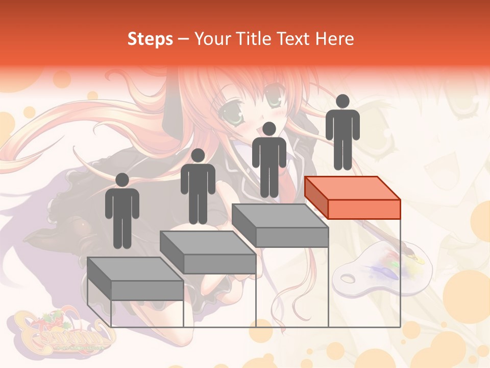 A Woman In A Black Suit Holding A Paintbrush PowerPoint Template