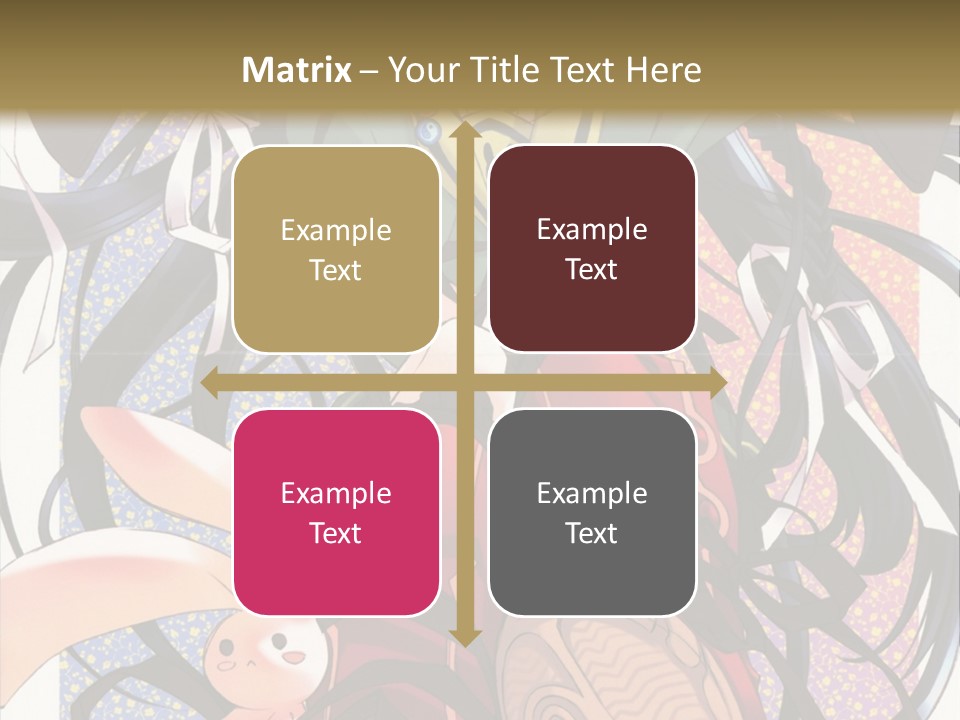 A Girl With A Rabbit On Her Lap Is Sitting In Front Of A Wall With PowerPoint Template