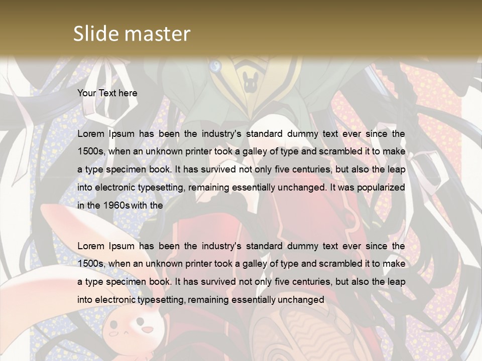 A Girl With A Rabbit On Her Lap Is Sitting In Front Of A Wall With PowerPoint Template