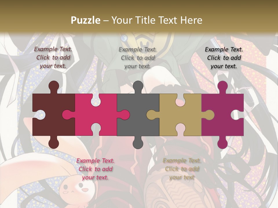 A Girl With A Rabbit On Her Lap Is Sitting In Front Of A Wall With PowerPoint Template