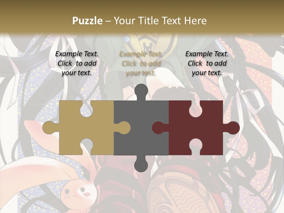 A Girl With A Rabbit On Her Lap Is Sitting In Front Of A Wall With PowerPoint Template