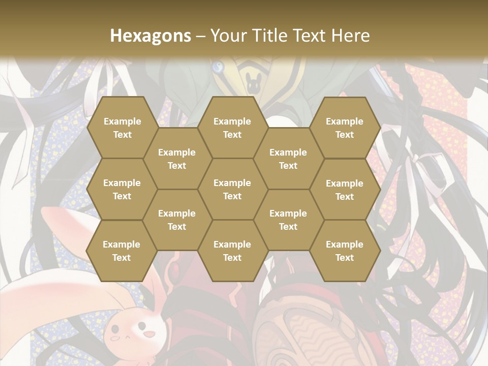 A Girl With A Rabbit On Her Lap Is Sitting In Front Of A Wall With PowerPoint Template