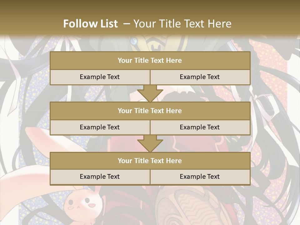 A Girl With A Rabbit On Her Lap Is Sitting In Front Of A Wall With PowerPoint Template