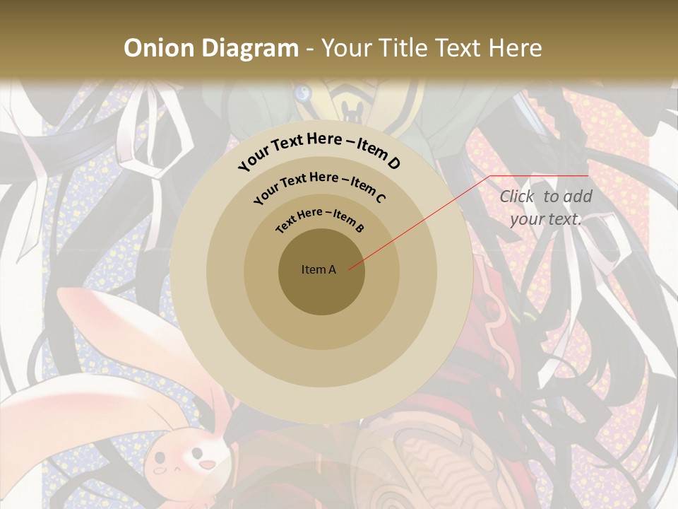 A Girl With A Rabbit On Her Lap Is Sitting In Front Of A Wall With PowerPoint Template