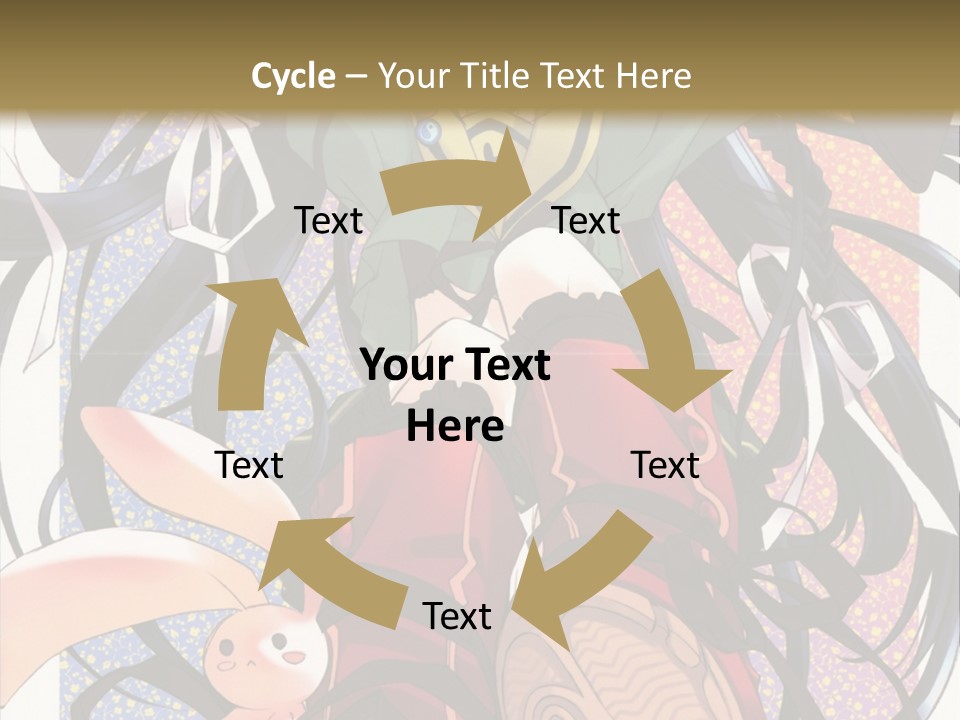 A Girl With A Rabbit On Her Lap Is Sitting In Front Of A Wall With PowerPoint Template