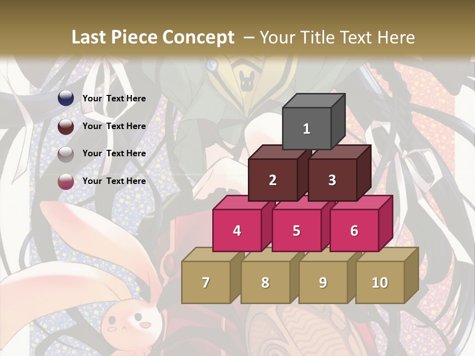 A Girl With A Rabbit On Her Lap Is Sitting In Front Of A Wall With PowerPoint Template