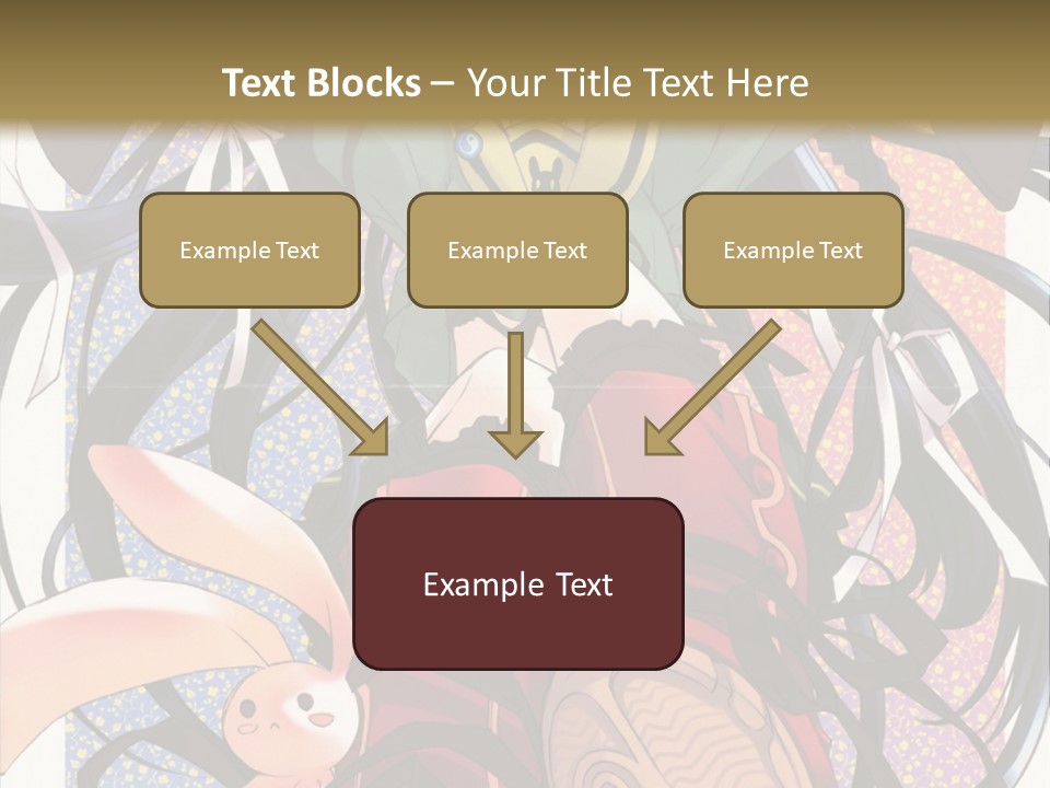 A Girl With A Rabbit On Her Lap Is Sitting In Front Of A Wall With PowerPoint Template