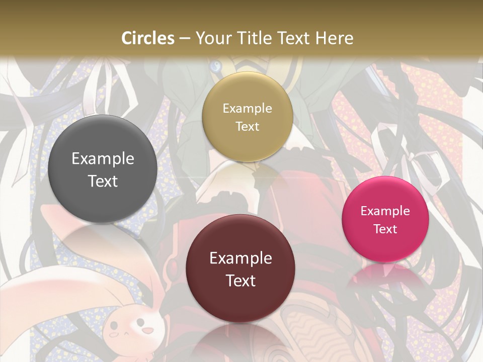 A Girl With A Rabbit On Her Lap Is Sitting In Front Of A Wall With PowerPoint Template