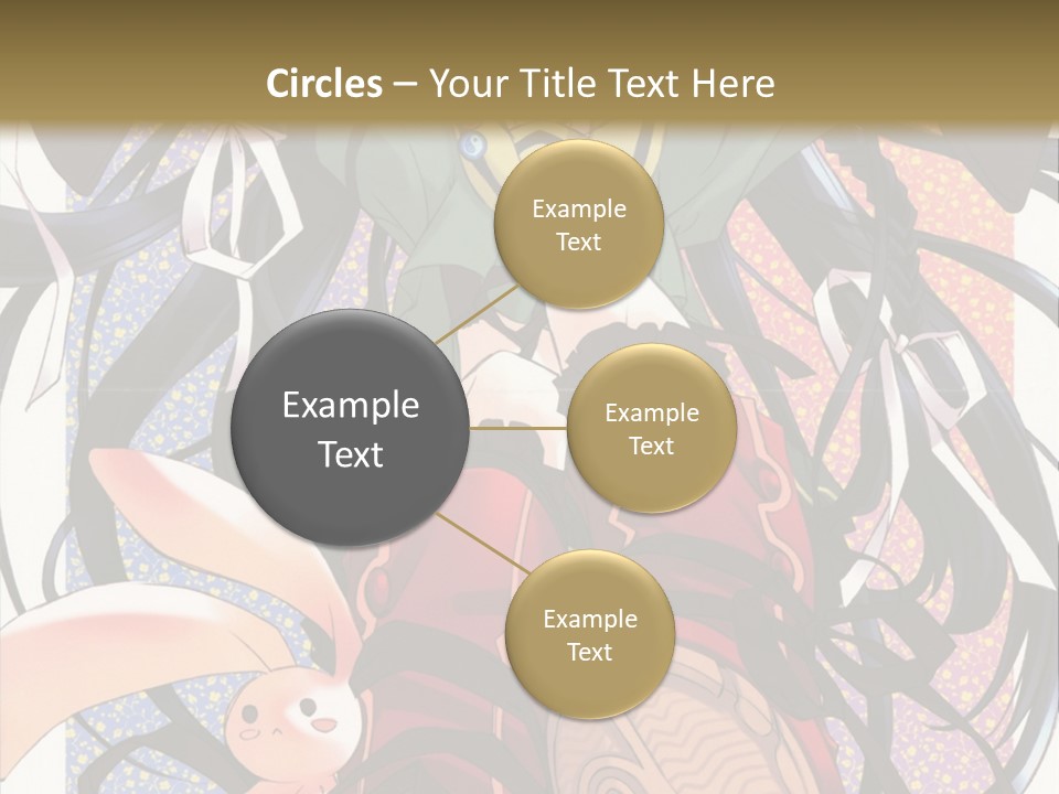 A Girl With A Rabbit On Her Lap Is Sitting In Front Of A Wall With PowerPoint Template