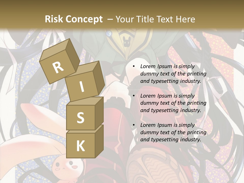 A Girl With A Rabbit On Her Lap Is Sitting In Front Of A Wall With PowerPoint Template