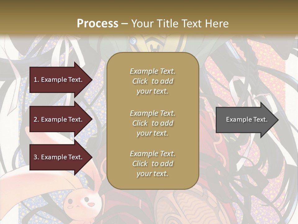 A Girl With A Rabbit On Her Lap Is Sitting In Front Of A Wall With PowerPoint Template