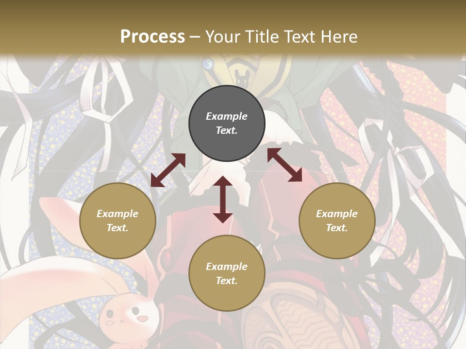 A Girl With A Rabbit On Her Lap Is Sitting In Front Of A Wall With PowerPoint Template