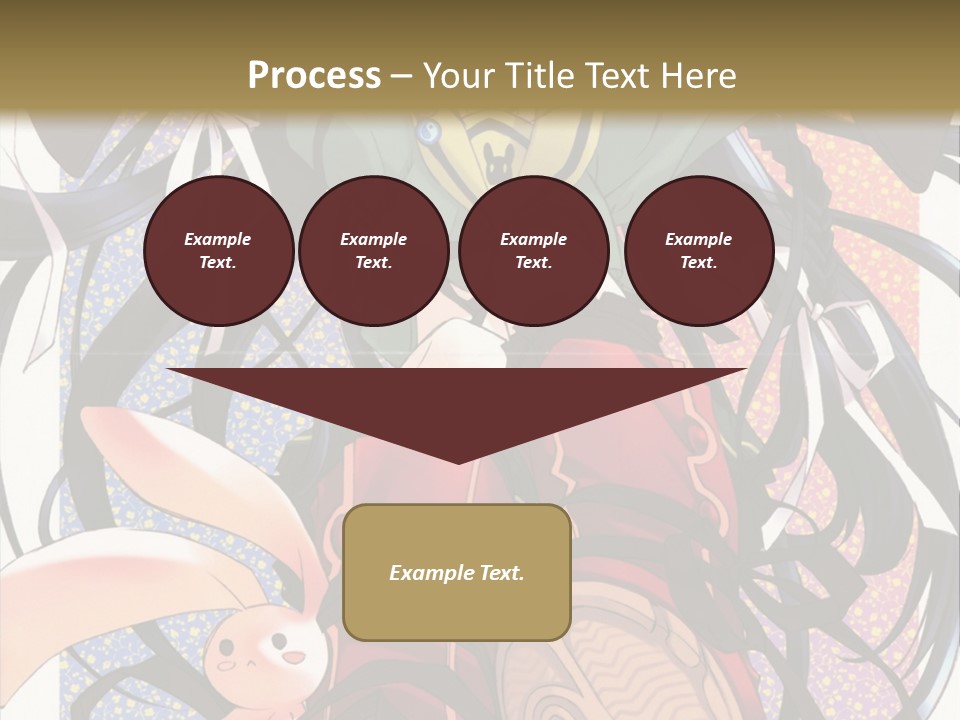 A Girl With A Rabbit On Her Lap Is Sitting In Front Of A Wall With PowerPoint Template