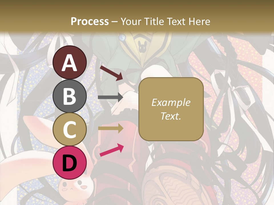 A Girl With A Rabbit On Her Lap Is Sitting In Front Of A Wall With PowerPoint Template