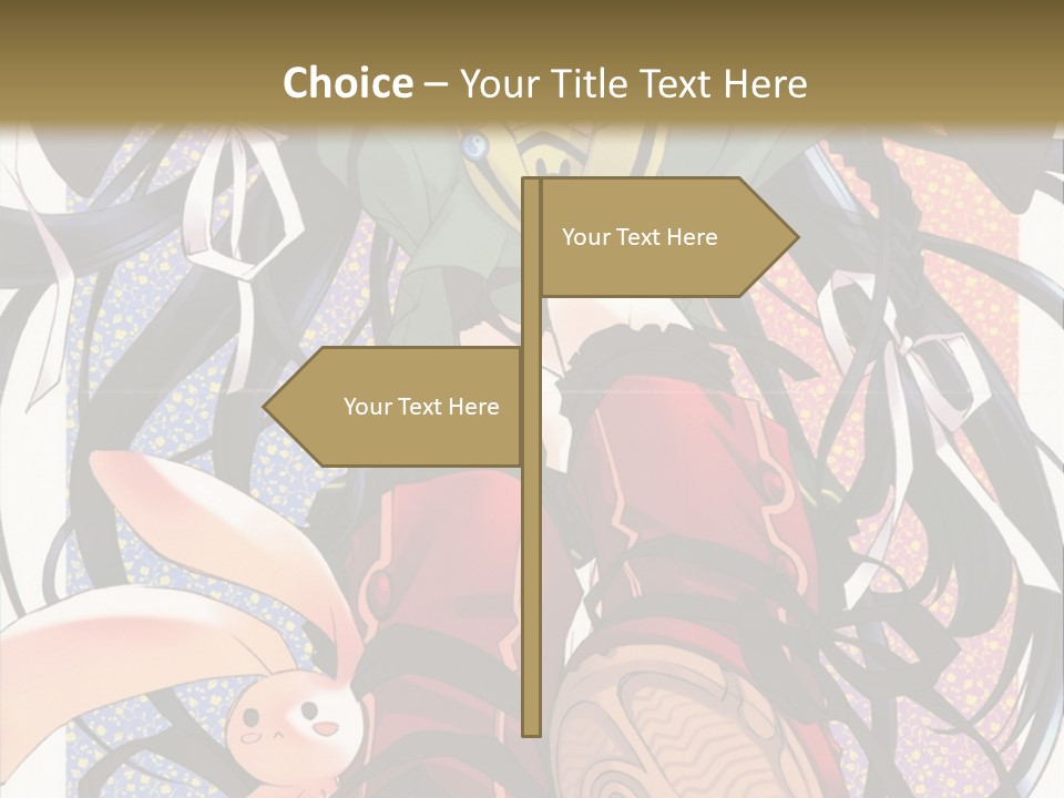 A Girl With A Rabbit On Her Lap Is Sitting In Front Of A Wall With PowerPoint Template