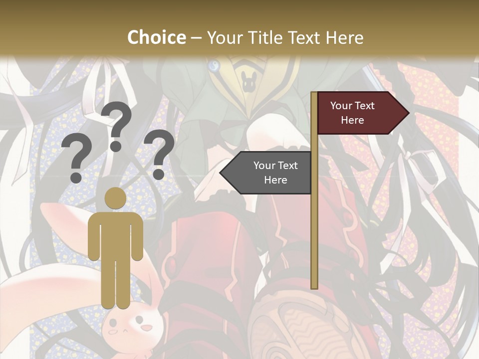 A Girl With A Rabbit On Her Lap Is Sitting In Front Of A Wall With PowerPoint Template