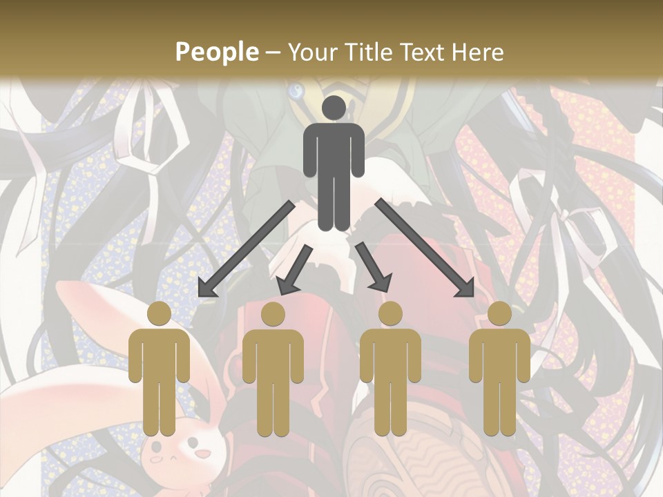 A Girl With A Rabbit On Her Lap Is Sitting In Front Of A Wall With PowerPoint Template