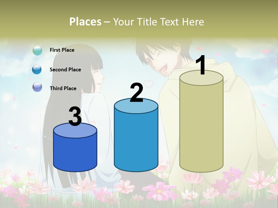 A Couple Of People Standing Next To Each Other PowerPoint Template