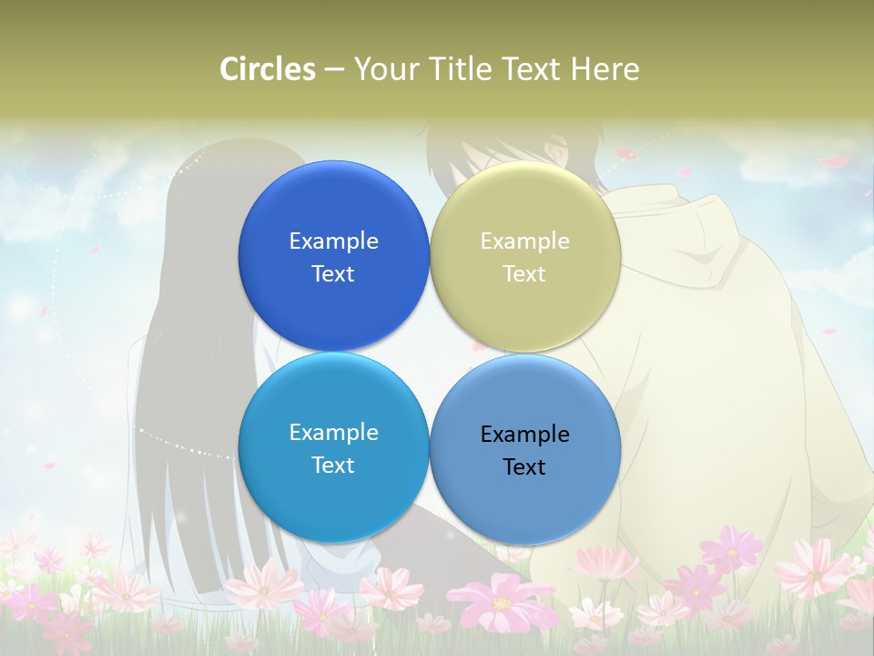 A Couple Of People Standing Next To Each Other PowerPoint Template