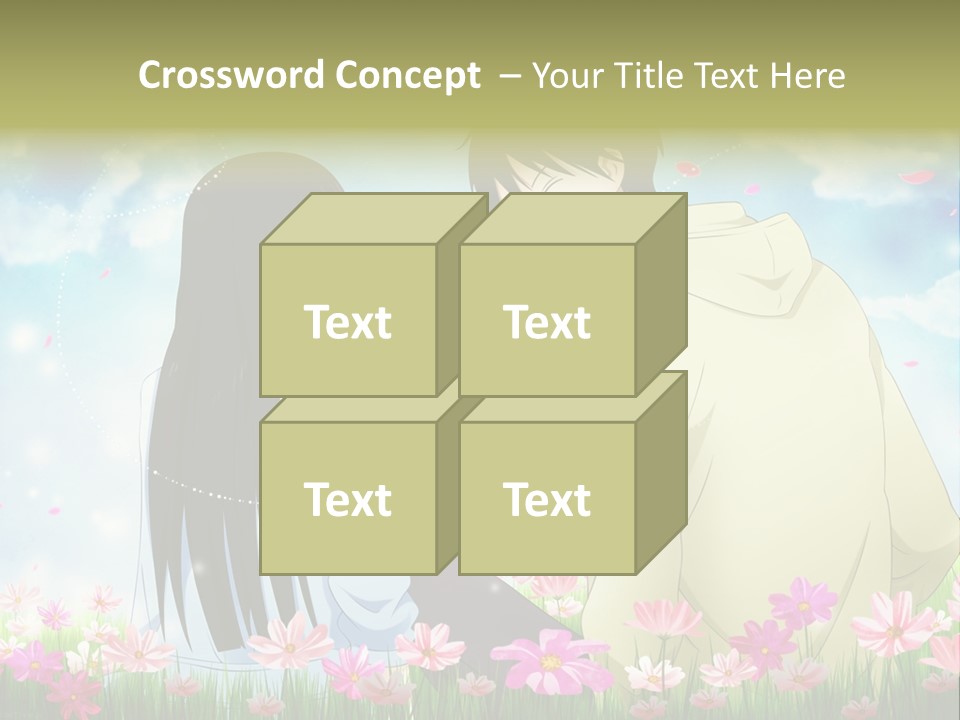 A Couple Of People Standing Next To Each Other PowerPoint Template