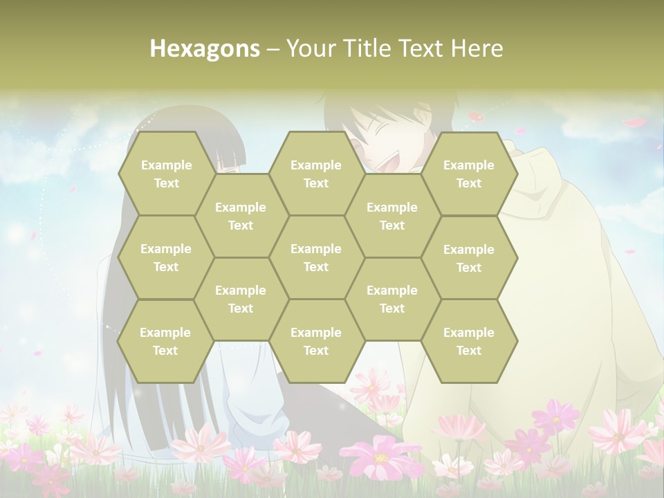 A Couple Of People Standing Next To Each Other PowerPoint Template