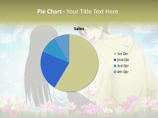 A Couple Of People Standing Next To Each Other PowerPoint Template