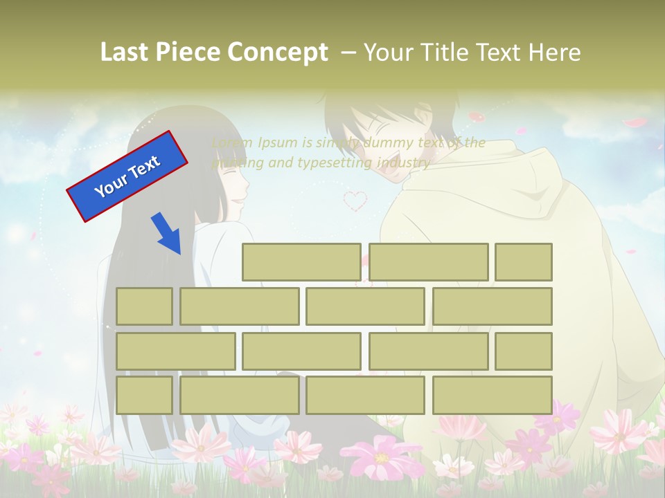 A Couple Of People Standing Next To Each Other PowerPoint Template