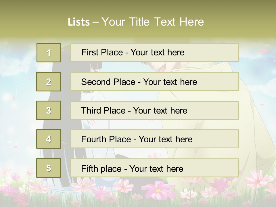 A Couple Of People Standing Next To Each Other PowerPoint Template