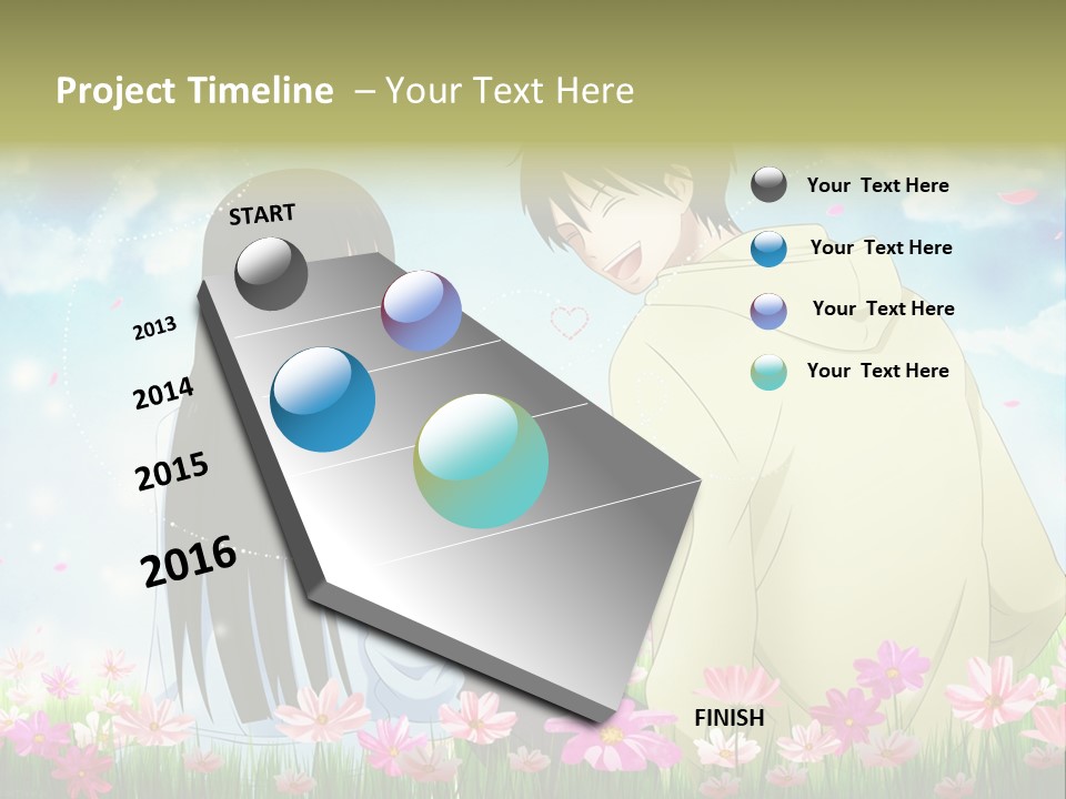 A Couple Of People Standing Next To Each Other PowerPoint Template