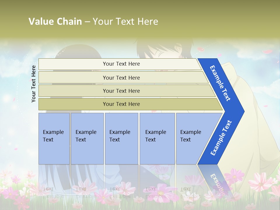 A Couple Of People Standing Next To Each Other PowerPoint Template