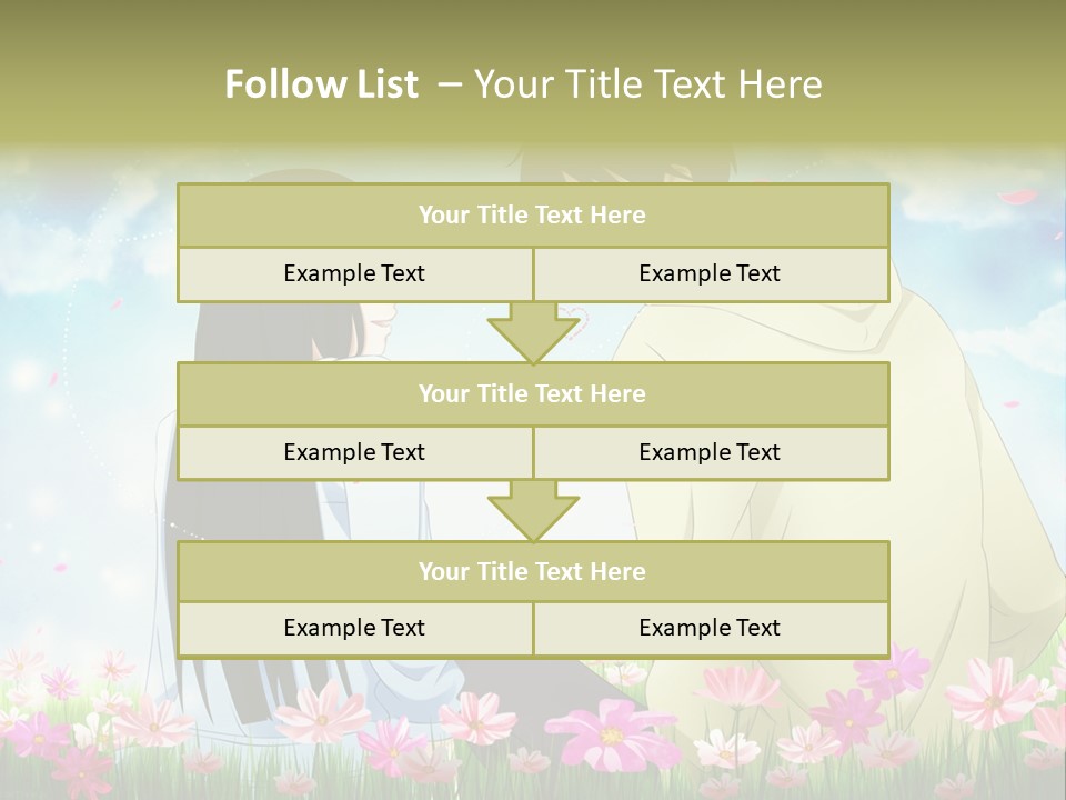 A Couple Of People Standing Next To Each Other PowerPoint Template