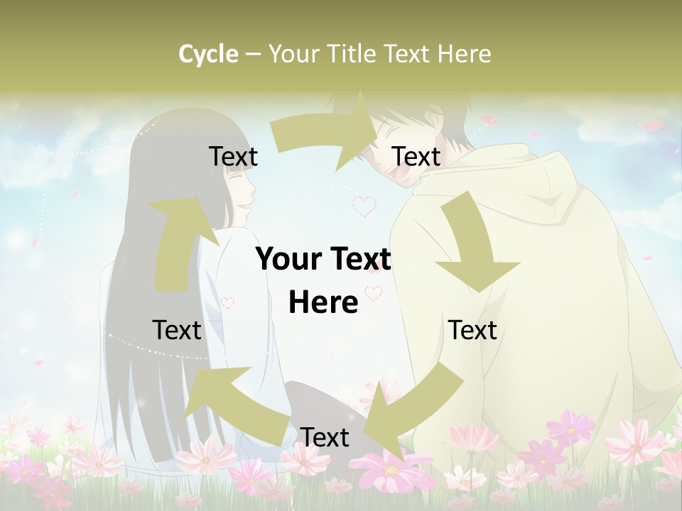 A Couple Of People Standing Next To Each Other PowerPoint Template