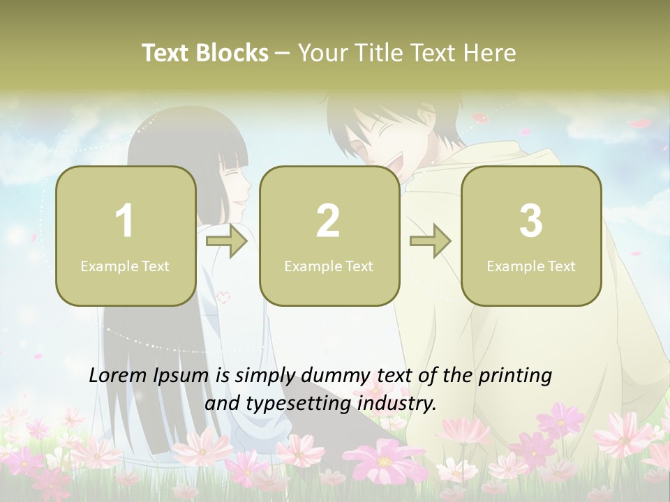 A Couple Of People Standing Next To Each Other PowerPoint Template